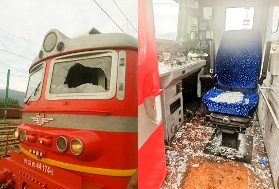 Машинистите на бързия влак от София за Бургас пострадаха от хвърлен предмет