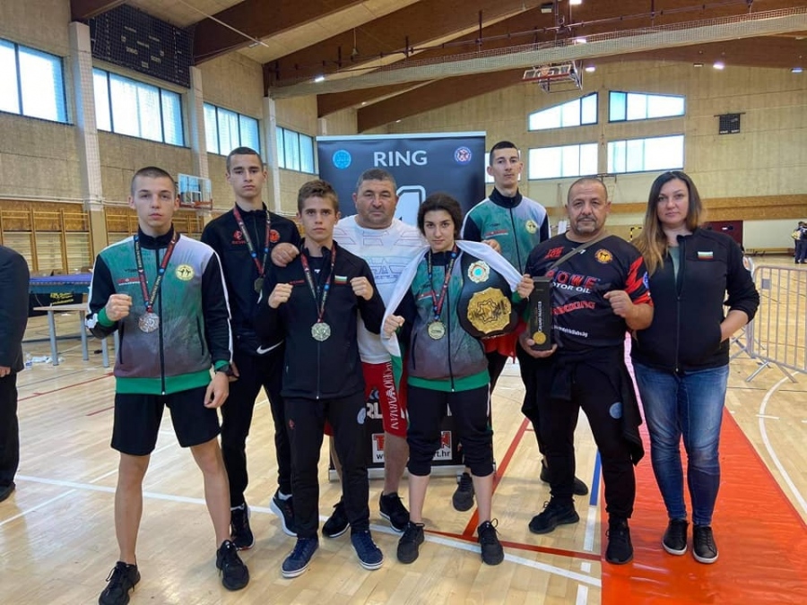 Пет медала за бойците на Спортен клуб по Кикбокс Спартак Пазарджик 2014 в Хърватия