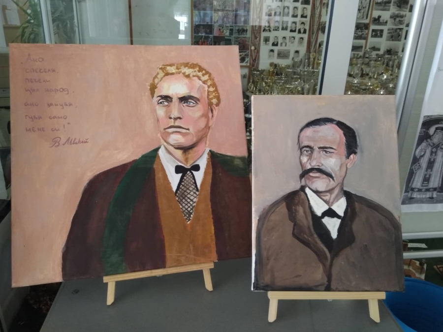 С уникални портрети на български възрожденци в Спортното училище почетоха будителите