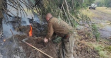 Горски стражари от ДГС „ Селище“ спряха голям пожар