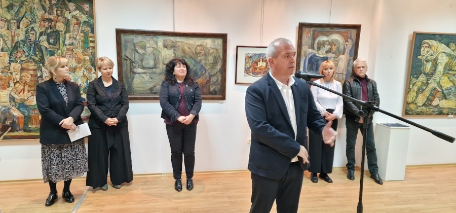 Откриха изложба на художника Стоян Раканов в Пещера за 90-годишнината от рождението му
