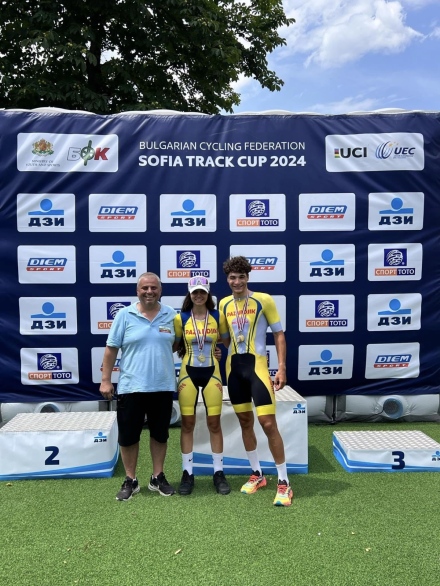 Колоездачите на Печенеги с медали от UCI Sofia Track Cup 2024