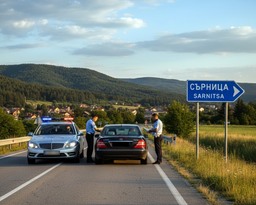 Шофьор в Сърница е задържан след гонка с полицията