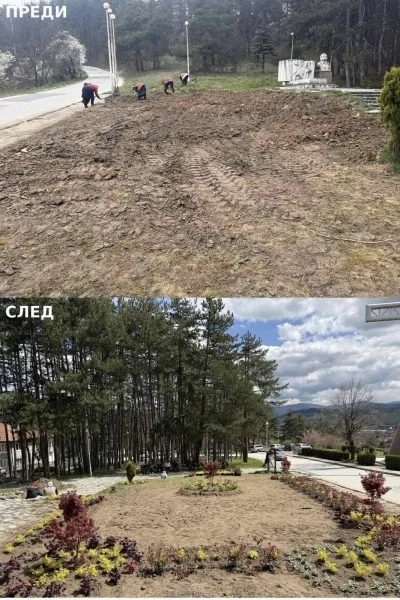 Облагородяват пространството около мемориал-костницата на Вела Пеева във Велинград