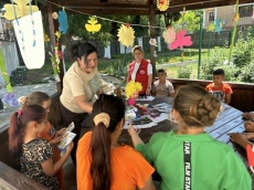 Урок на открито за вредата от тютюнопушенето в Дневния център за работа с деца от улицата към БЧК 