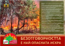 Пазете гората! Безотговорността е най-опасната искра!
