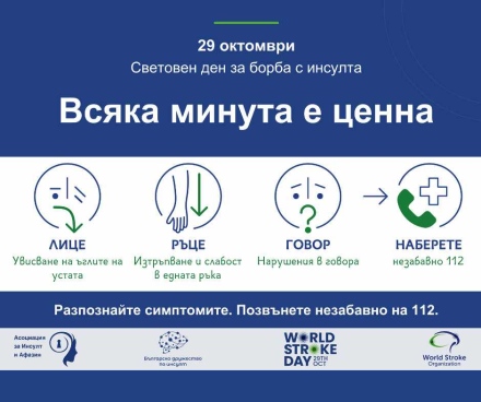 Панагюрище подкрепи кампанията за инсулта „Всяка минута е ценна“